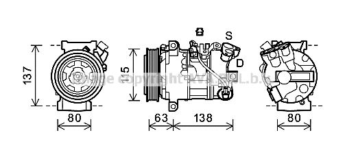 AVA QUALITY COOLING Компрессор, кондиционер RTK491